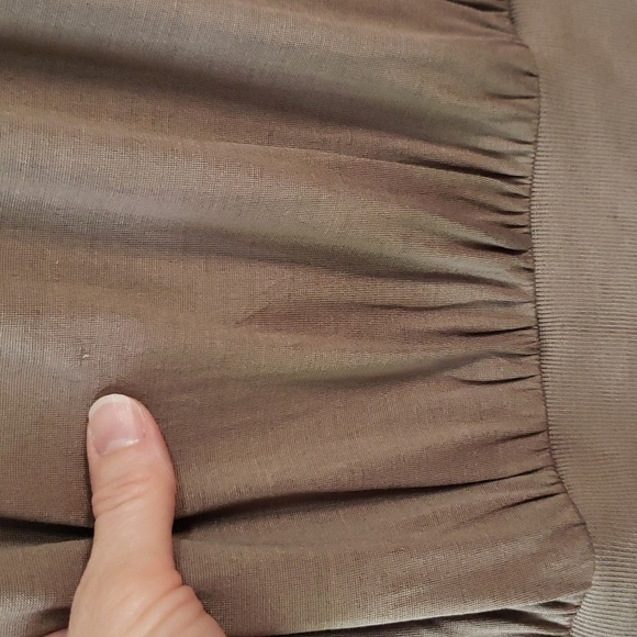 Banana Republic 100% Silk Sleeveless Faux Wrap Blouse Balloon Waist Small - Picture 9 of 15